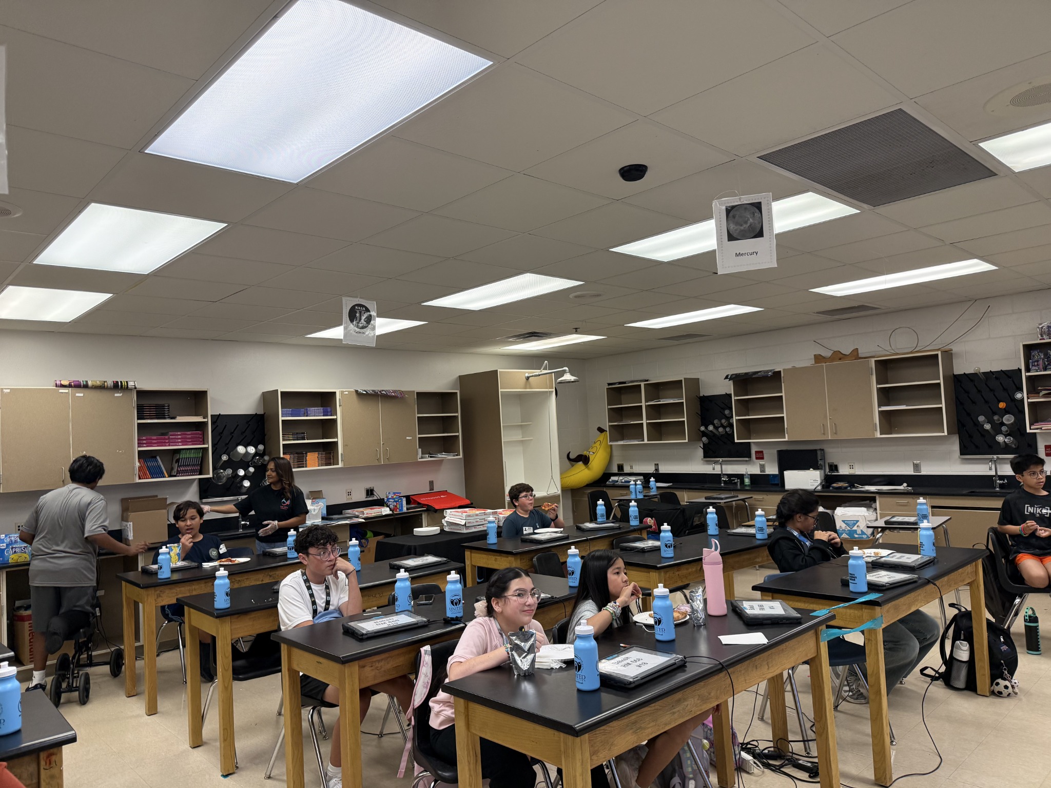 Students learning together in the Bridgewater classroom