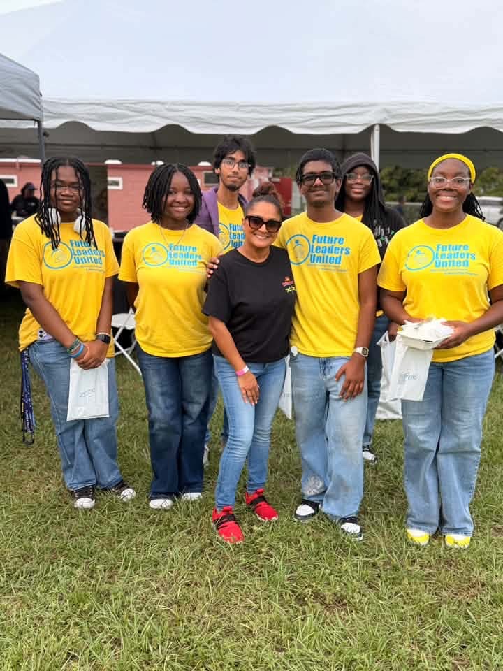 FLU students and team members outdoors