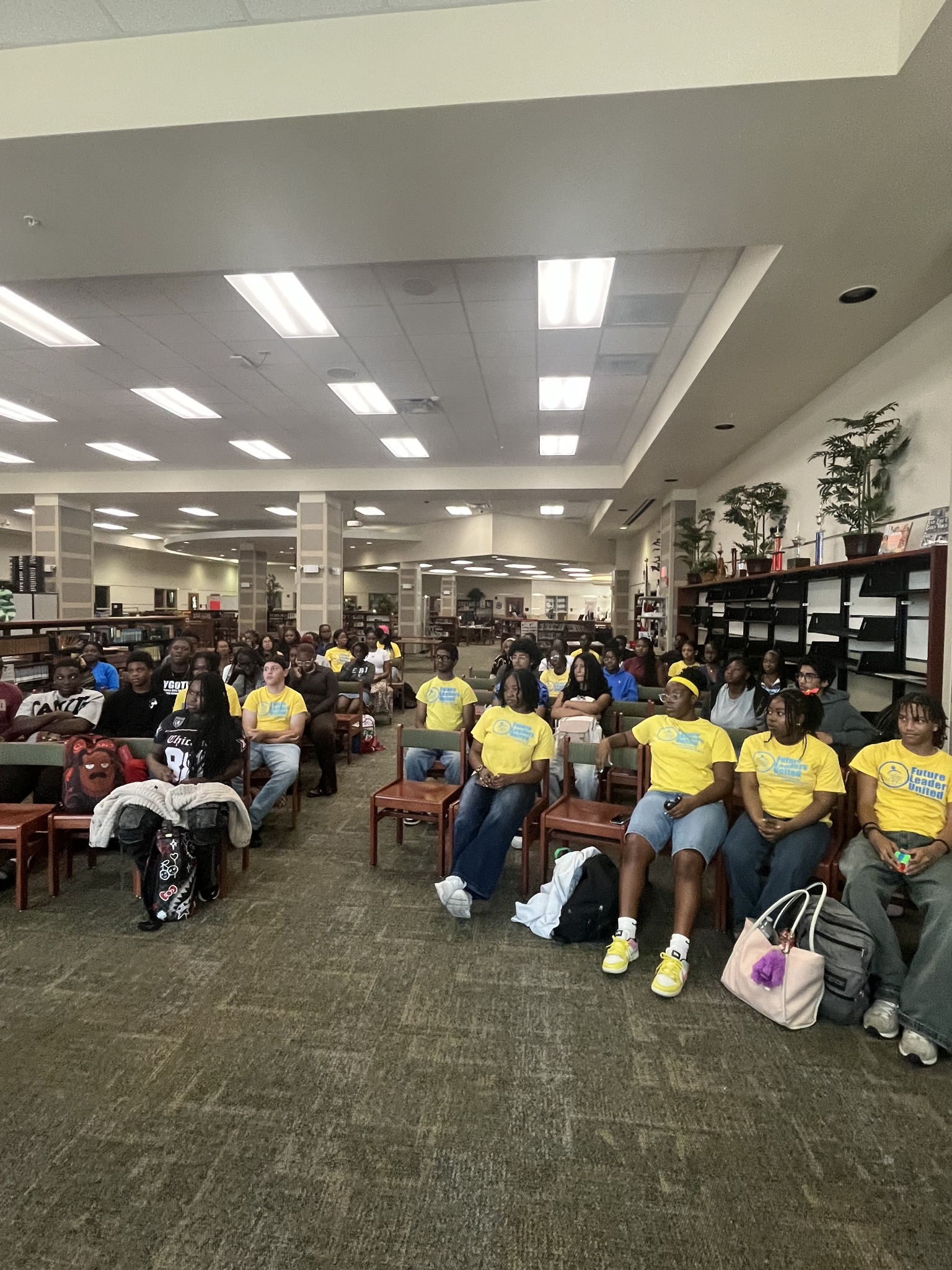 Students gathered for a Future Leaders United session